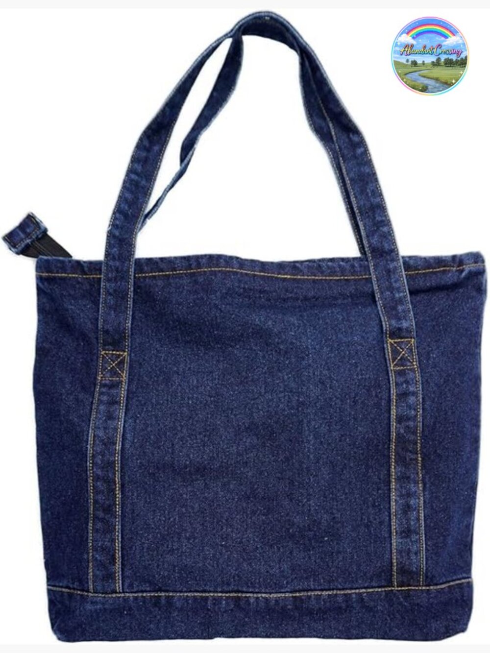 Denim Tote Bag Casual Lightweight Classic Retro Travel Shopper Shoulder Handbag